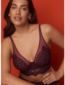 Sujetador Primadonna Twist First Night Bralette c/aro T0141886 Granate