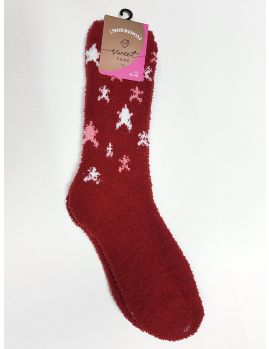 calcetin mujer color rojo