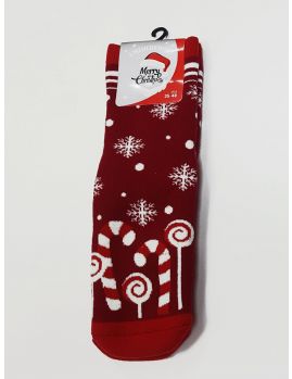 calcetines navideños, color rojo