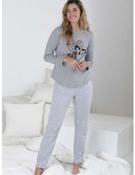 pijama mujer invierno gris