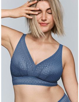Sujetador sin aros PrimaDonna Montara Bralette Azul Regatta