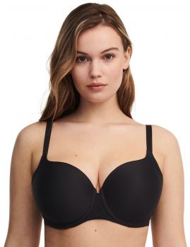 Imagen frente del Sujetador preformado cubriente Norah C13FN0 color negro. Prenda Chantelle Norah diseñada para realzar y ofrecer comodidad.
