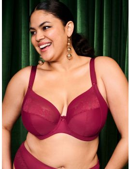 Sujetador sin relleno con aros Elomi Nerina Plunge Rouge