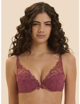 Sujetador Push Up Simone Perele Wish 12B347 Rose Sandalwood