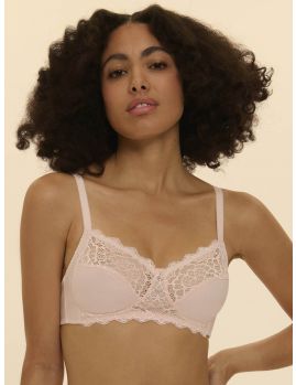 Sujetador sin aros Simone Perele Caresse Rosa Maquillaje