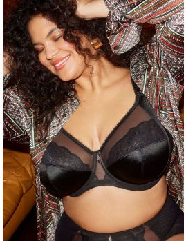 Sujetador talla grande Elomi Cate Allure en color negro