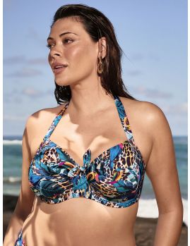 Parte de arriba Bikini con aros Rosa Faia Deep Jungle Leandra 8784