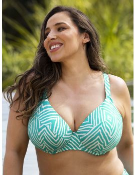 Parte de arriba Bikini Elomi Swim Fiji Falls Plunge con aros ES802602 Marine