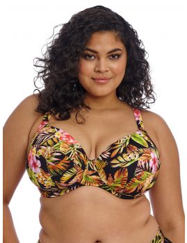 Parte de arriba Bikini Elomi Swim Tiger Valley Plunge con aros ES802302 Black