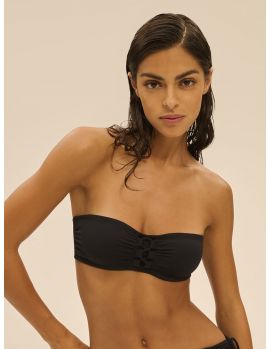 Parte de arriba Bikini Simone Perele SELECT Bandeau 1EGB31 Negro