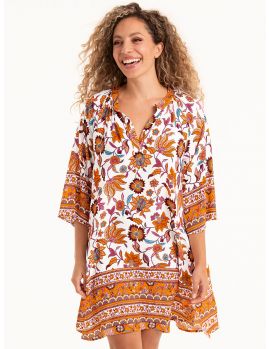 Vestido playa Rosa Faia Indian Summer Manihi 8126