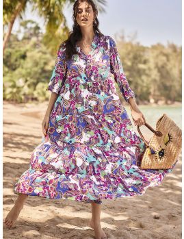 Vestido Playa Rosa Faia Island in the Sun Aymee 8621 Rosa pastel