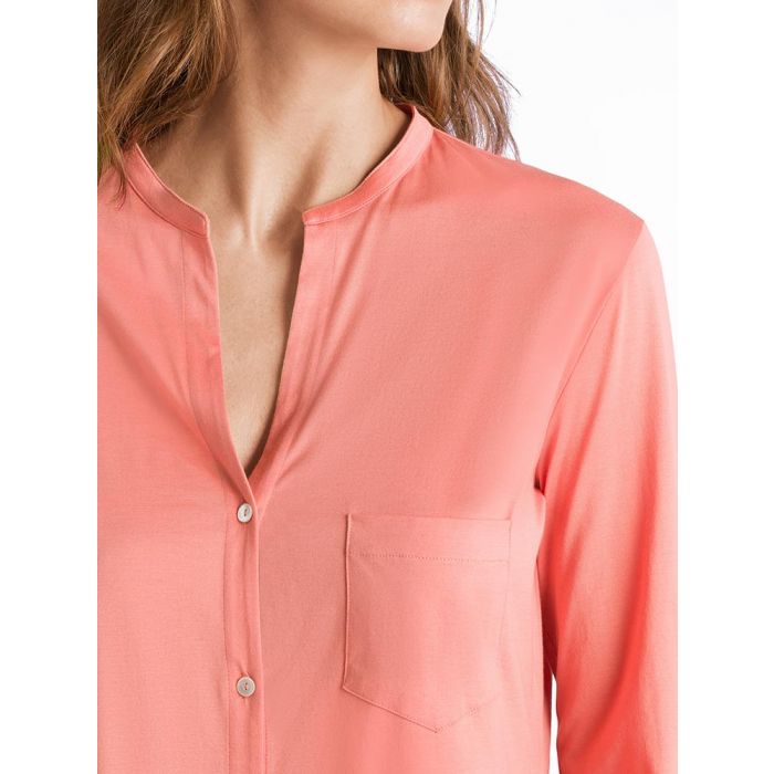 Erudito vestir El actual pijama algodon mujer rosa | Hanro Cotton Deluxe SS21 | Inimar, lencería y  corsetería online femenina
