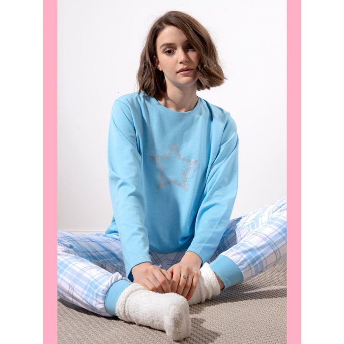 prima Afectar Licuar pijamas mujer azul Admas | oi20 | Inimar, lencería y corsetería online  femenina