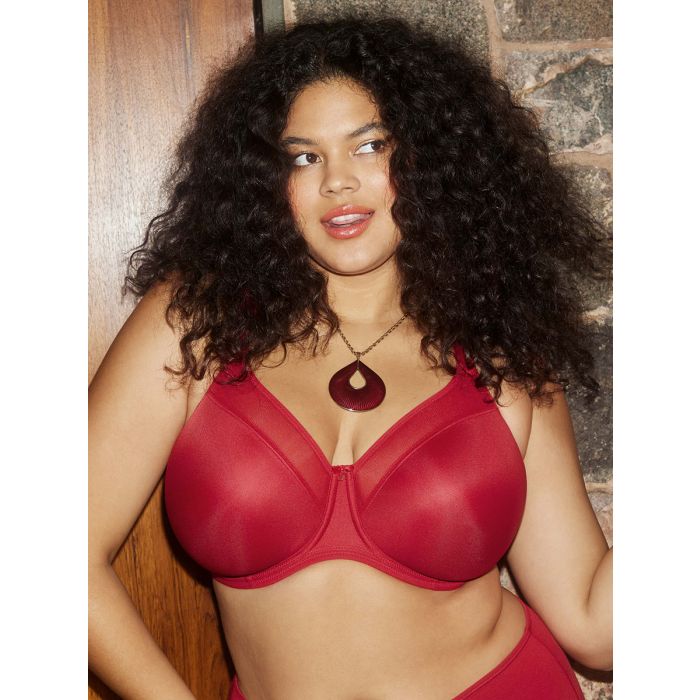sujetador rojo Smooth Elomi Inimar lenceria y corseteria online femenina