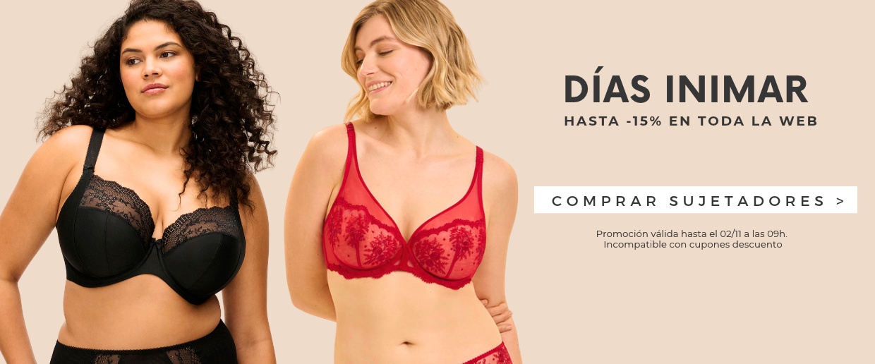 Descuentos en sujetadores por los Días Inimar.