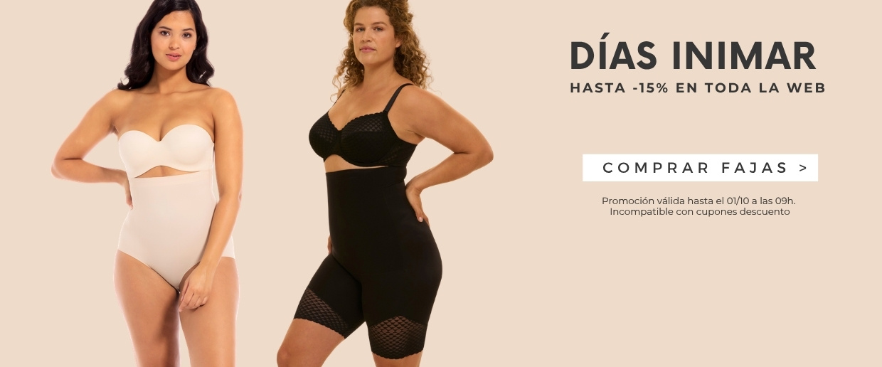 Oferta Días Inimar en fajas y prendas moldeadoras, desde un 10%
